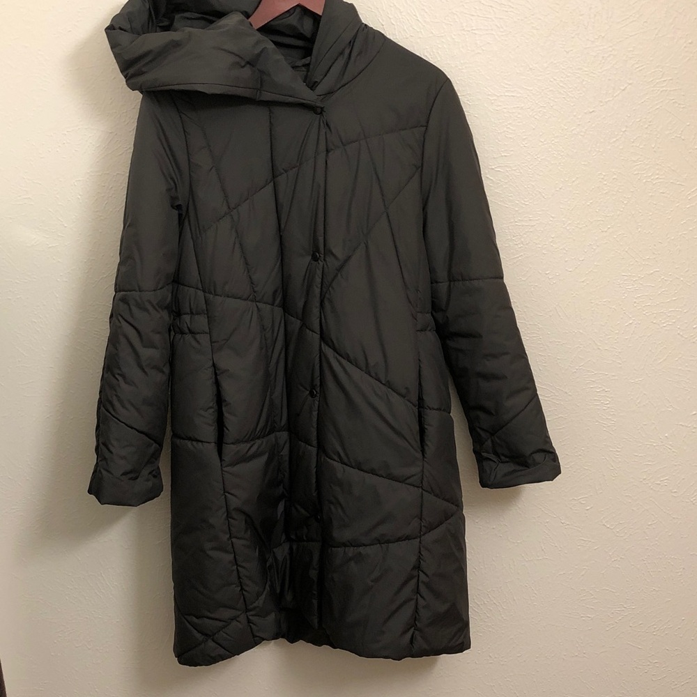 OSKA Women's Grey Quilted Coat